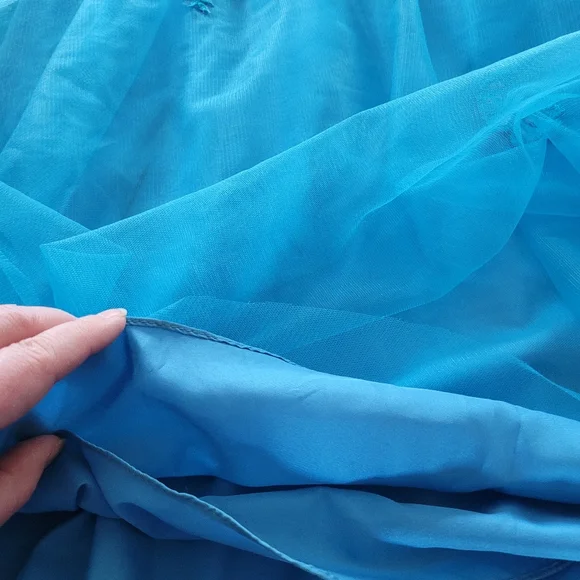 Ocean Blue Prom Dress - Picture 3 of 13